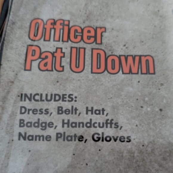 NEW Adult Officer Pat U Down Costume Adult Small 2-6 - Picture 6 of 6